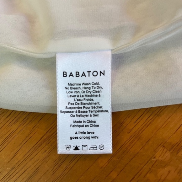 Babaton Aritzia Short Mini Lined Pearl Dress Short Sleeve Gray Print, Size XS S - Picture 6 of 11